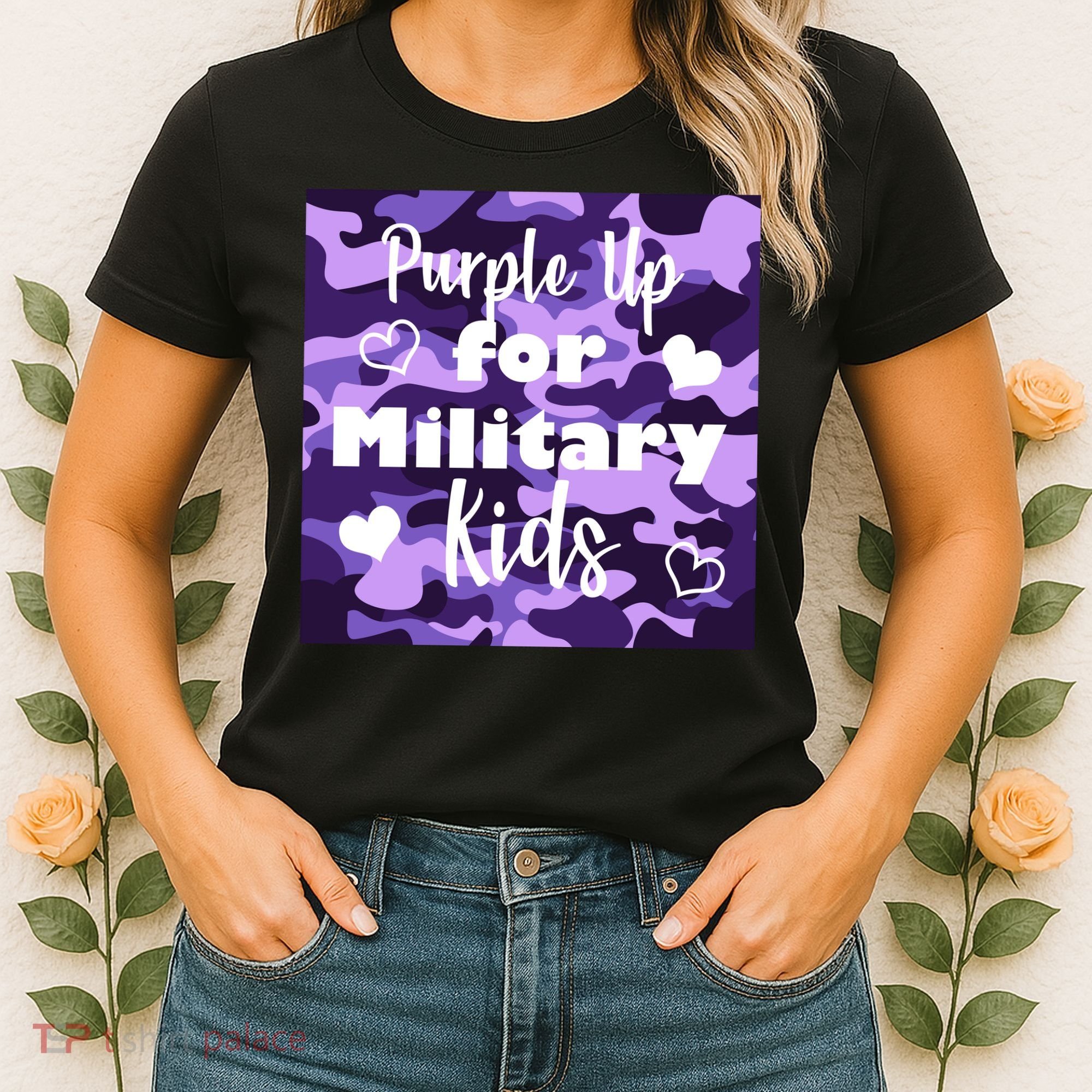 Purple Up For Military Kids Awareness Women's T-Shirt