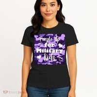 Purple Up For Military Kids Awareness Women's T-Shirt thumb 4