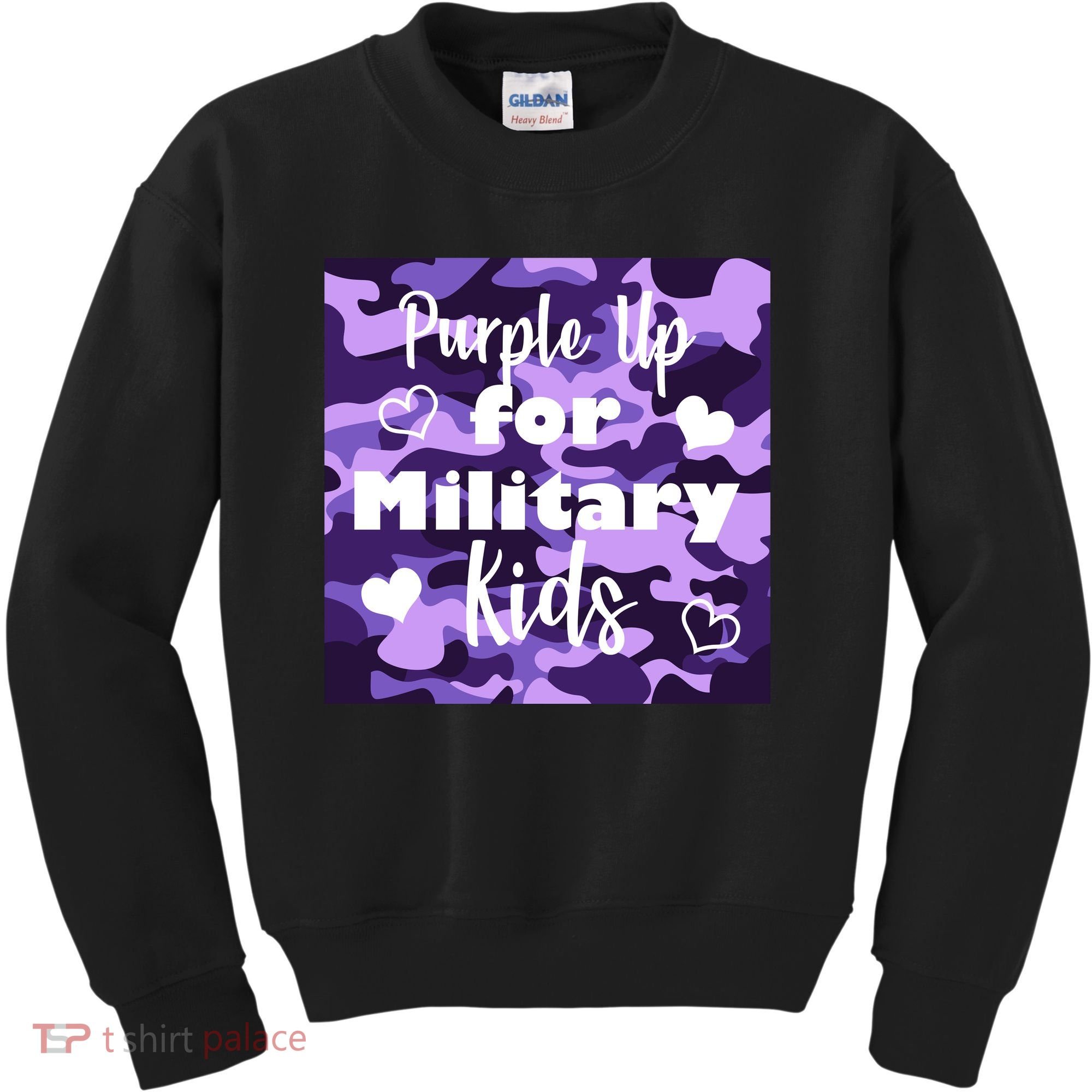 Purple Up For Military Kids Awareness Kids Sweatshirt