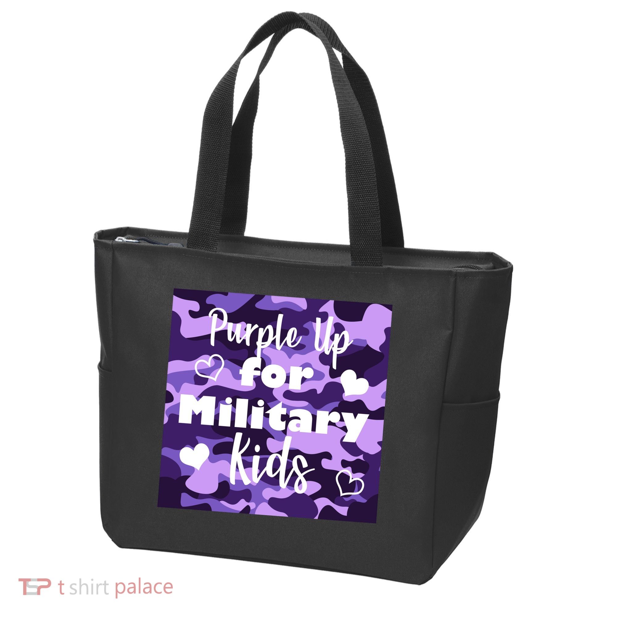 Purple Up For Military Kids Awareness Tote Bag