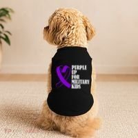 Purple Up For Military Kids Ribbon Doggie Tank thumb 2
