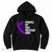 Purple Up For Military Kids Ribbon Hoodie thumb 0