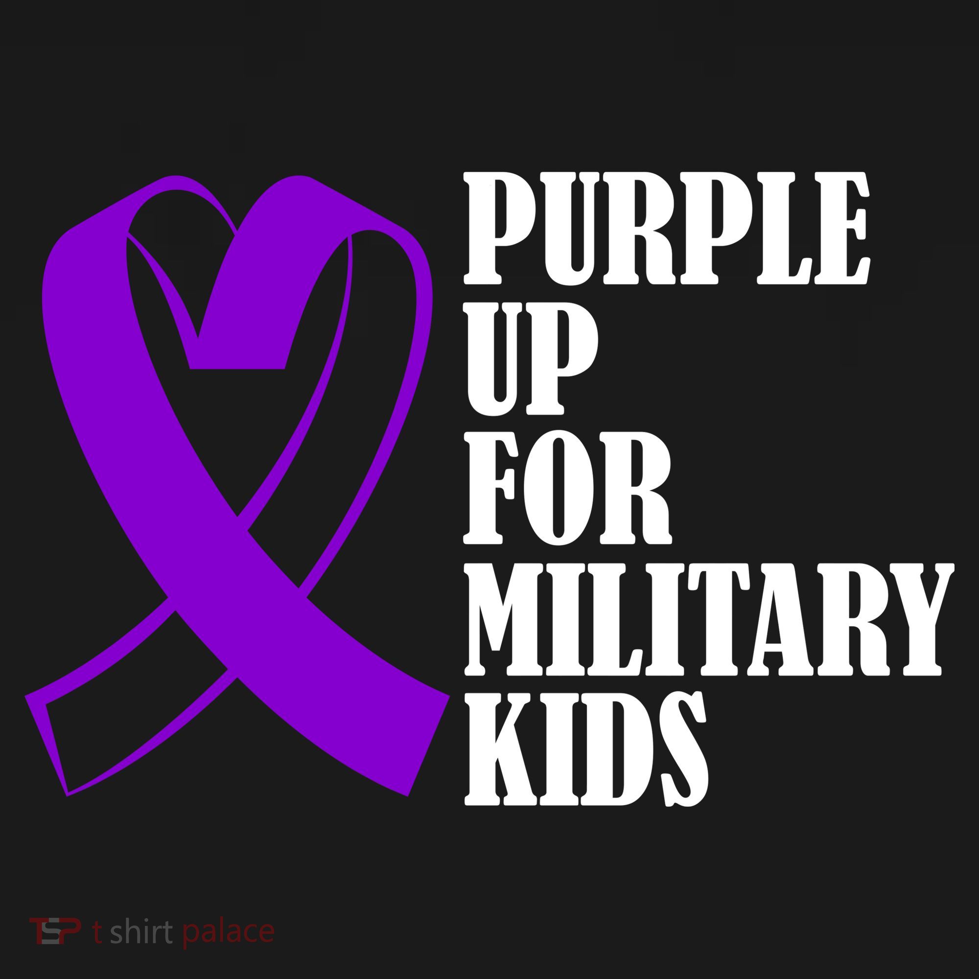 Purple Up For Military Kids Ribbon Hoodie