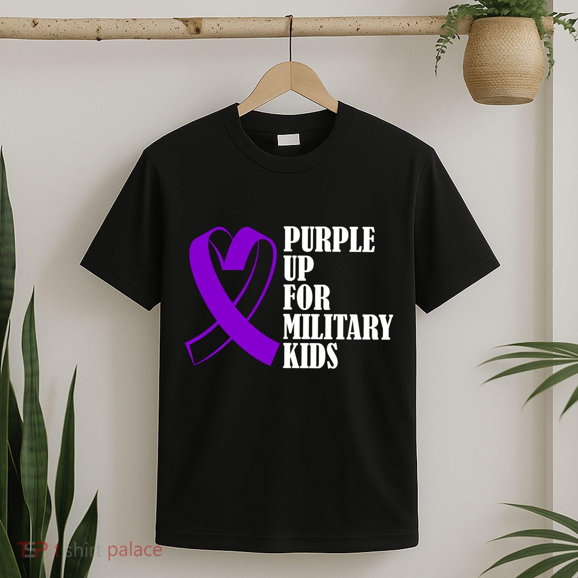 Purple Up For Military Kids Ribbon T-Shirt