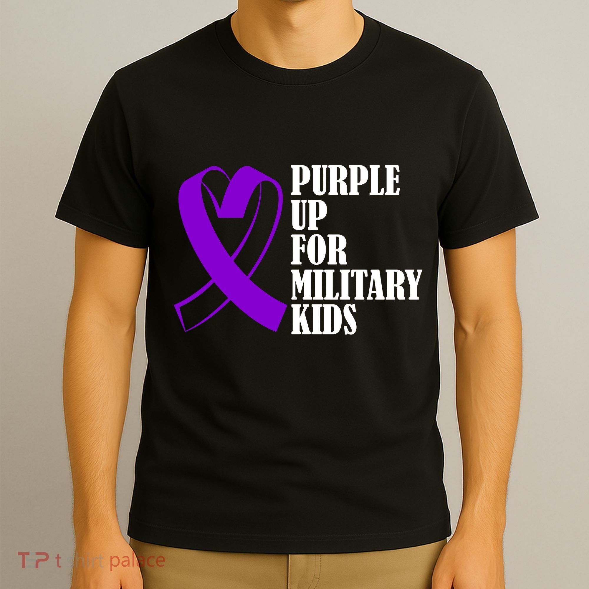 Purple Up For Military Kids Ribbon T-Shirt