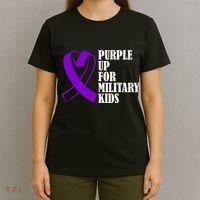 Purple Up For Military Kids Ribbon T-Shirt thumb 4
