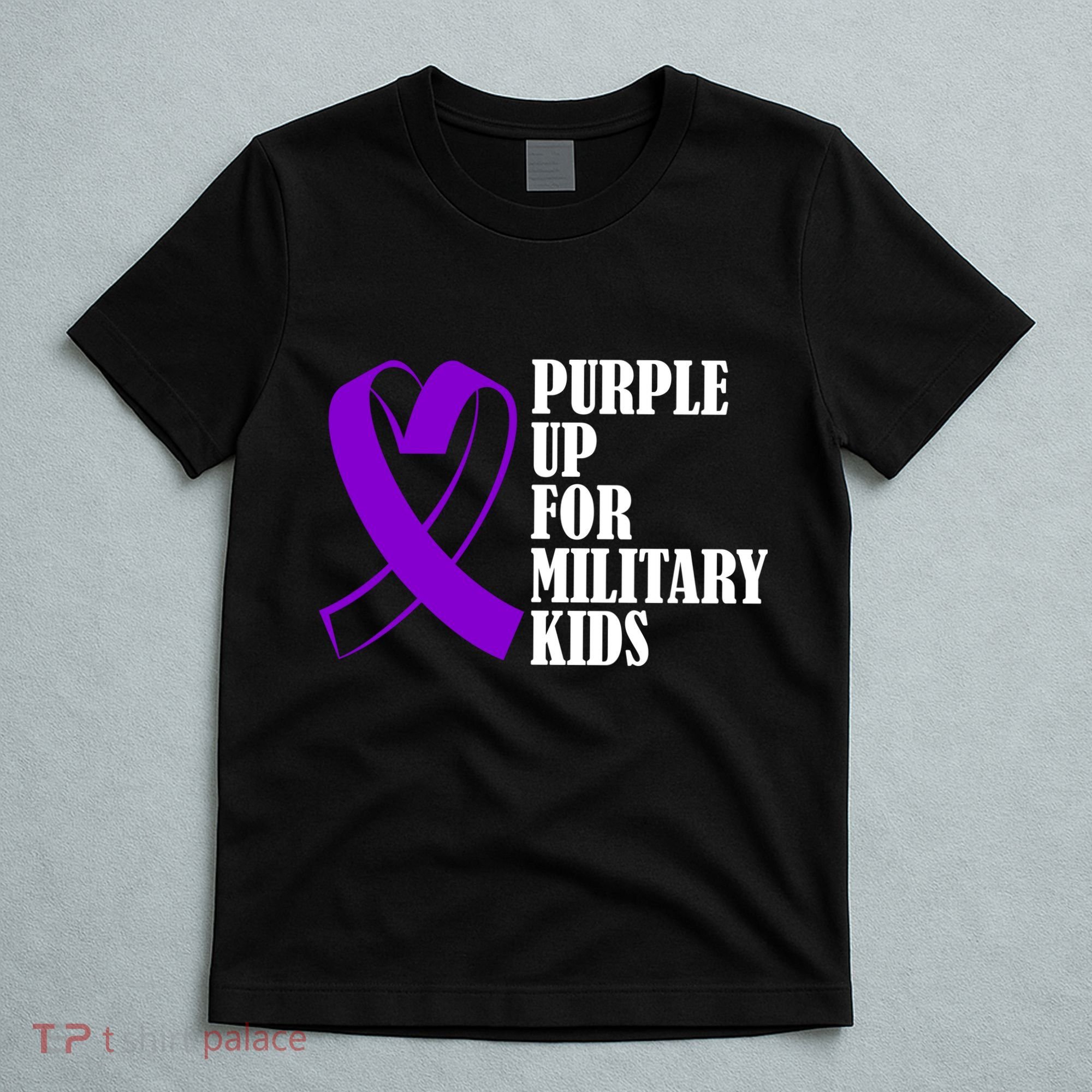 Purple Up For Military Kids Ribbon T-Shirt