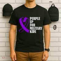 Purple Up For Military Kids Ribbon T-Shirt thumb 6