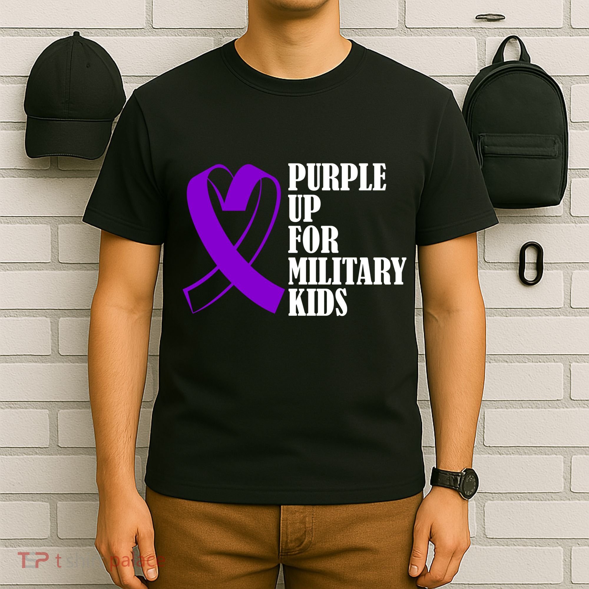 Purple Up For Military Kids Ribbon T-Shirt