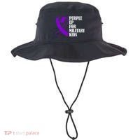 Purple Up For Military Kids Ribbon Bucket Hat thumb 0