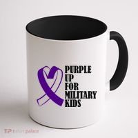 Purple Up For Military Kids Ribbon Coffee Mug thumb 1