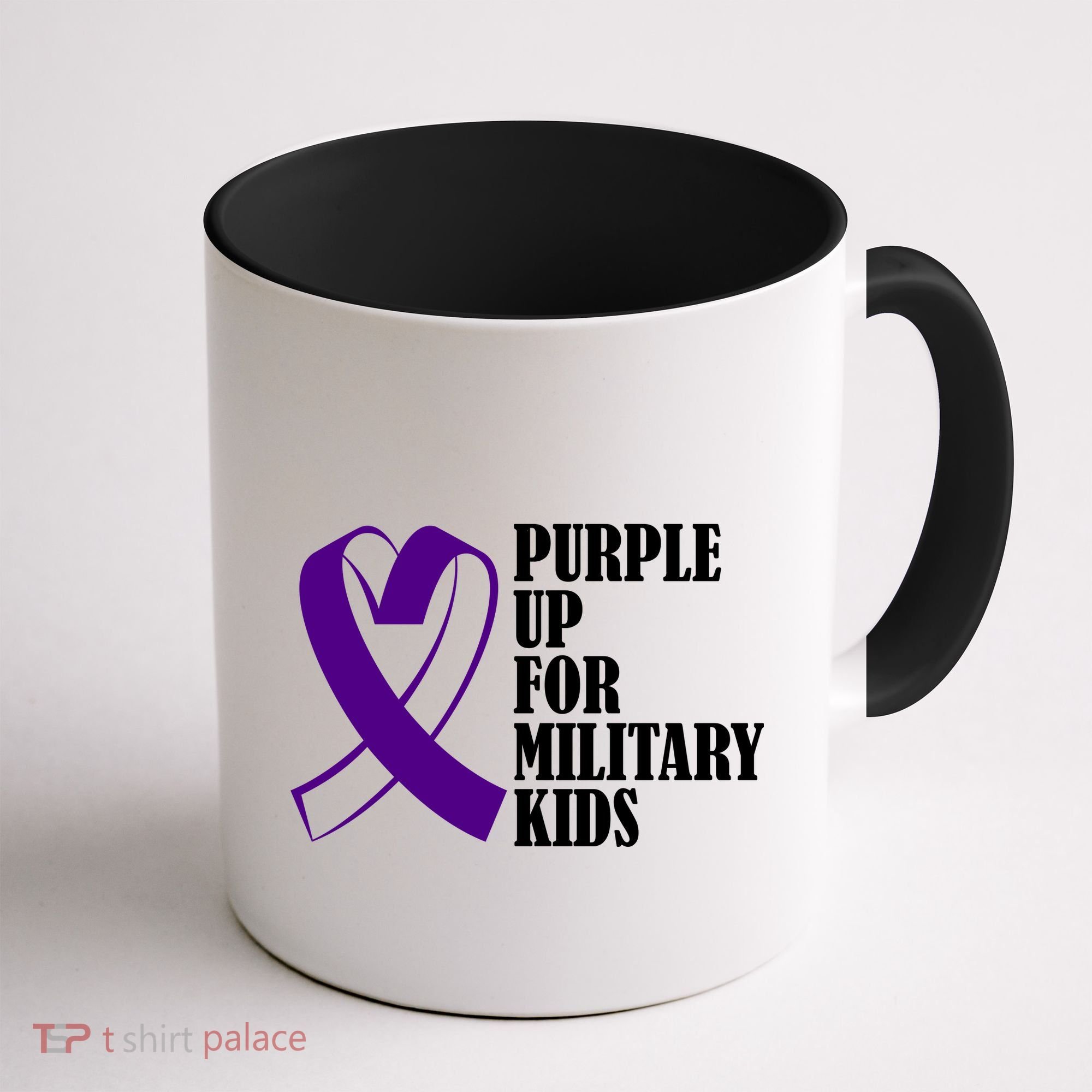 Purple Up For Military Kids Ribbon Coffee Mug