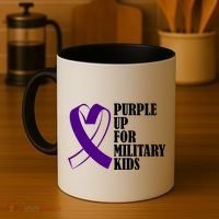 Purple Up For Military Kids Ribbon Coffee Mug thumb 4