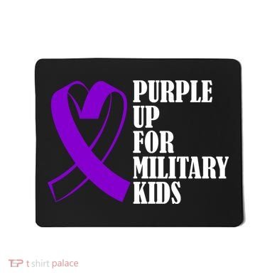 Purple Up For Military Kids Ribbon Mousepad
