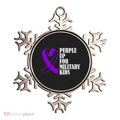 Purple Up For Military Kids Ribbon Ornament