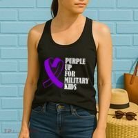 Purple Up For Military Kids Ribbon Women's Tank Top thumb 2