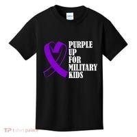 Purple Up For Military Kids Ribbon Kids T-Shirt thumb 0