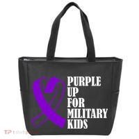 Purple Up For Military Kids Ribbon Tote Bag thumb 0