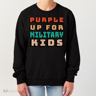 Purple Up For Military Kids Support Women's Sweatshirt