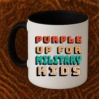 Purple Up For Military Kids Support Coffee Mug thumb 2