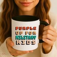 Purple Up For Military Kids Support Coffee Mug thumb 3