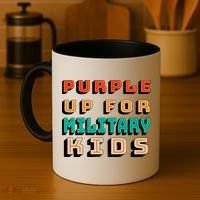 Purple Up For Military Kids Support Coffee Mug thumb 4