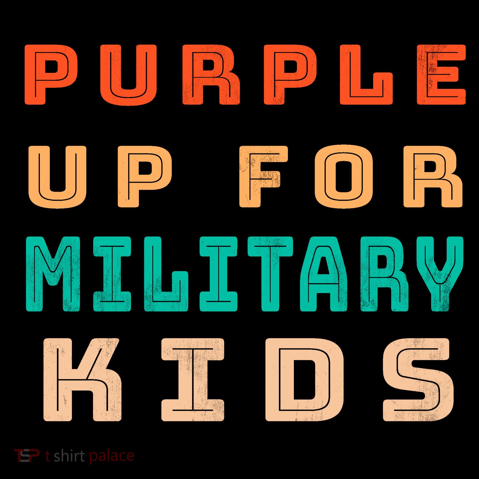 Purple Up For Military Kids Support Coffee Mug