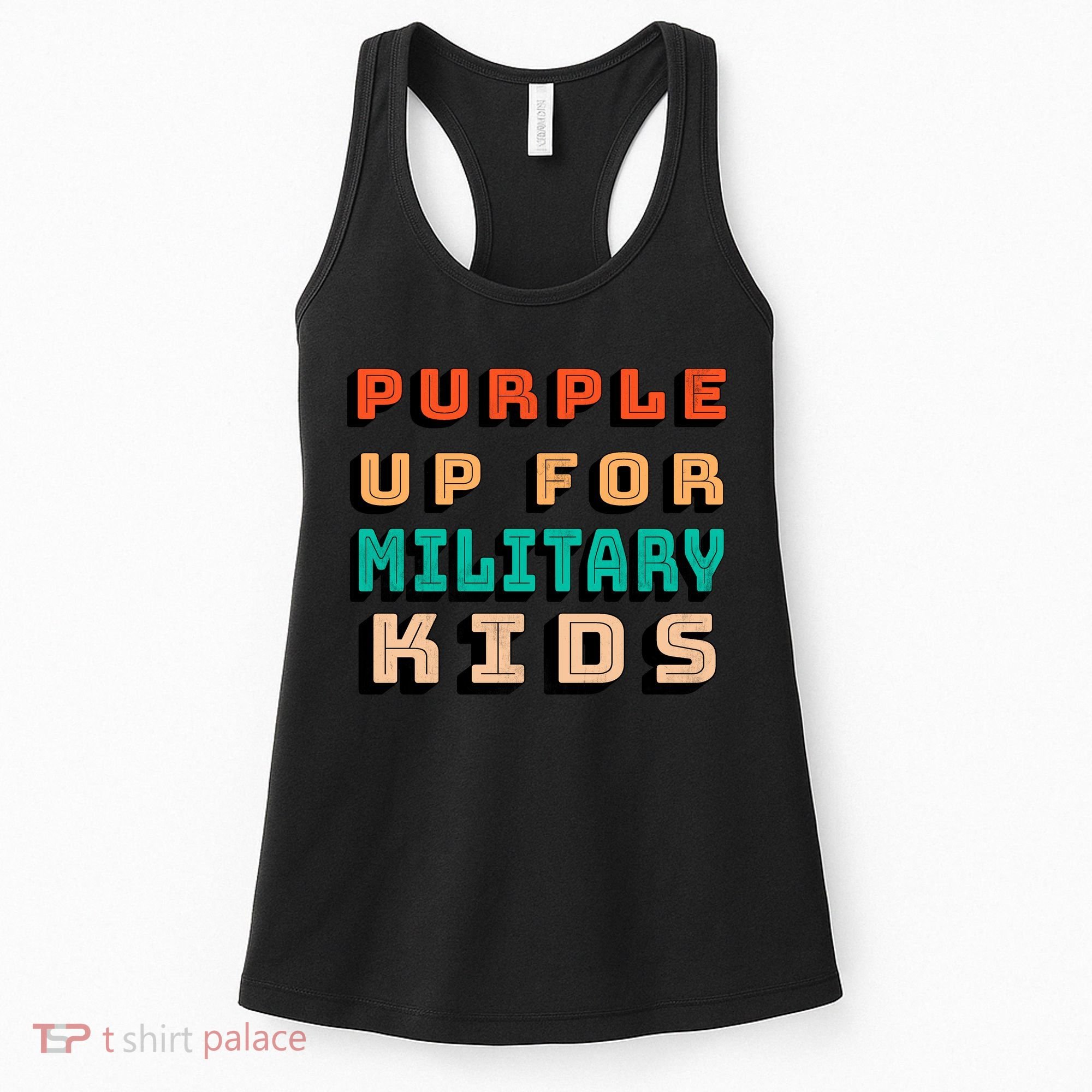 Purple Up For Military Kids Support Women's Tank Top