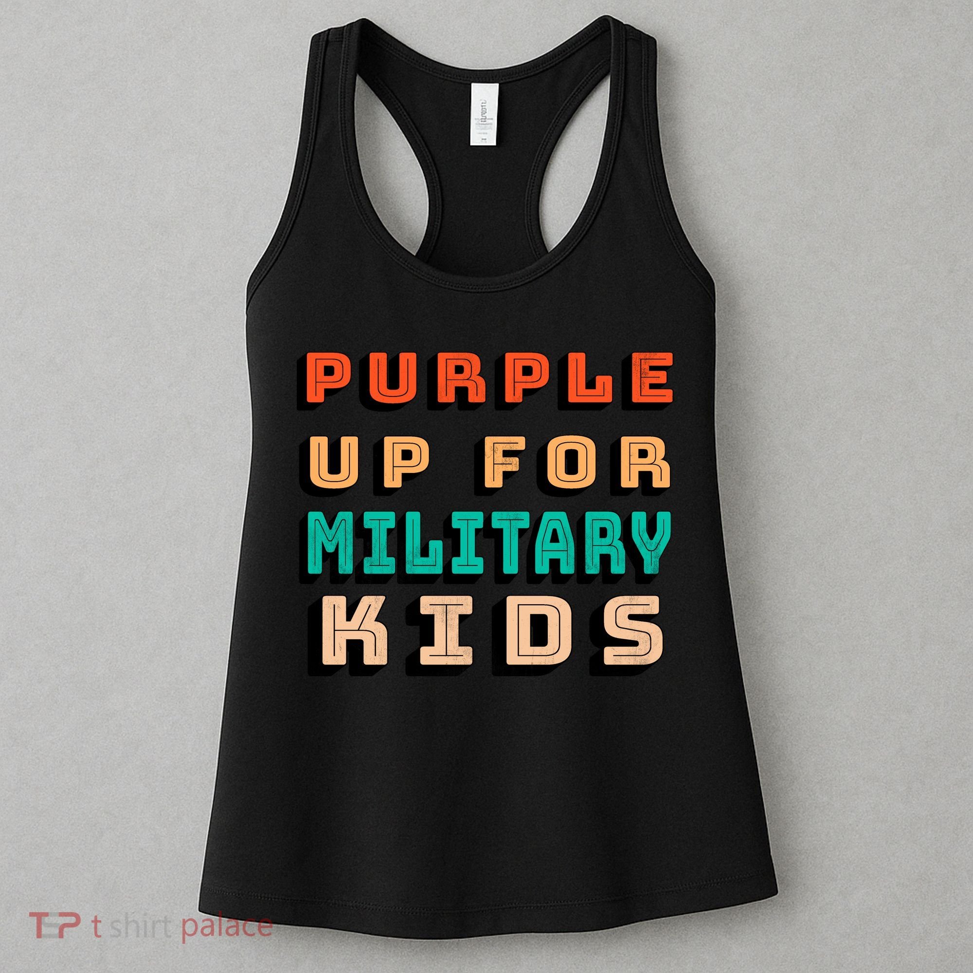 Purple Up For Military Kids Support Women's Tank Top
