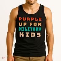 Purple Up For Military Kids Support Tank Top thumb 3
