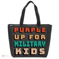 Purple Up For Military Kids Support Tote Bag thumb 0