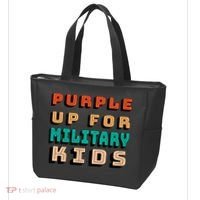 Purple Up For Military Kids Support Tote Bag thumb 3