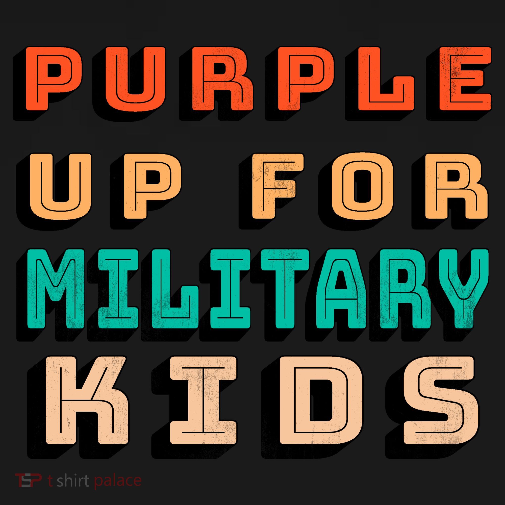 Purple Up For Military Kids Support Tote Bag