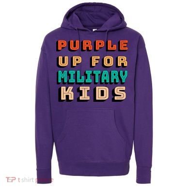 Purple Up For Military Kids Support Hoodie