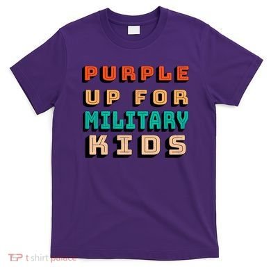 Purple Up For Military Kids Support T-Shirt