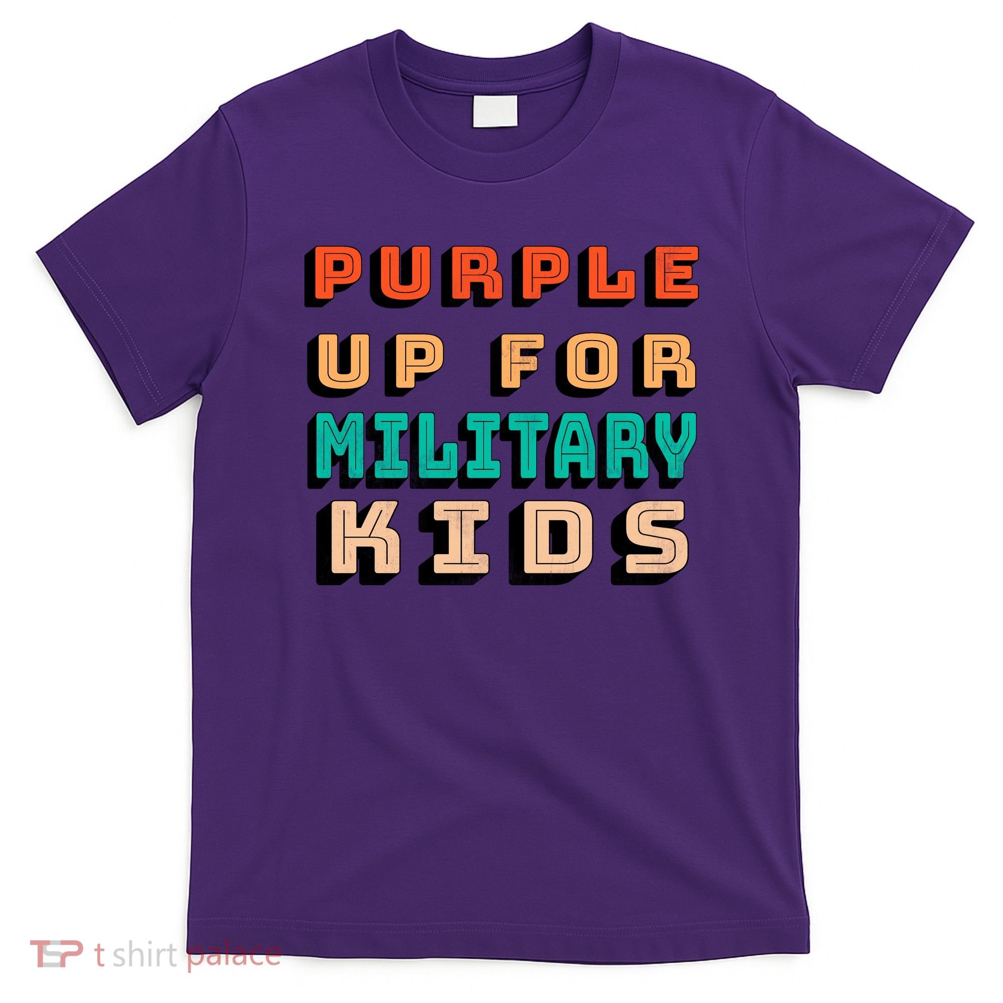Purple Up For Military Kids Support T-Shirt