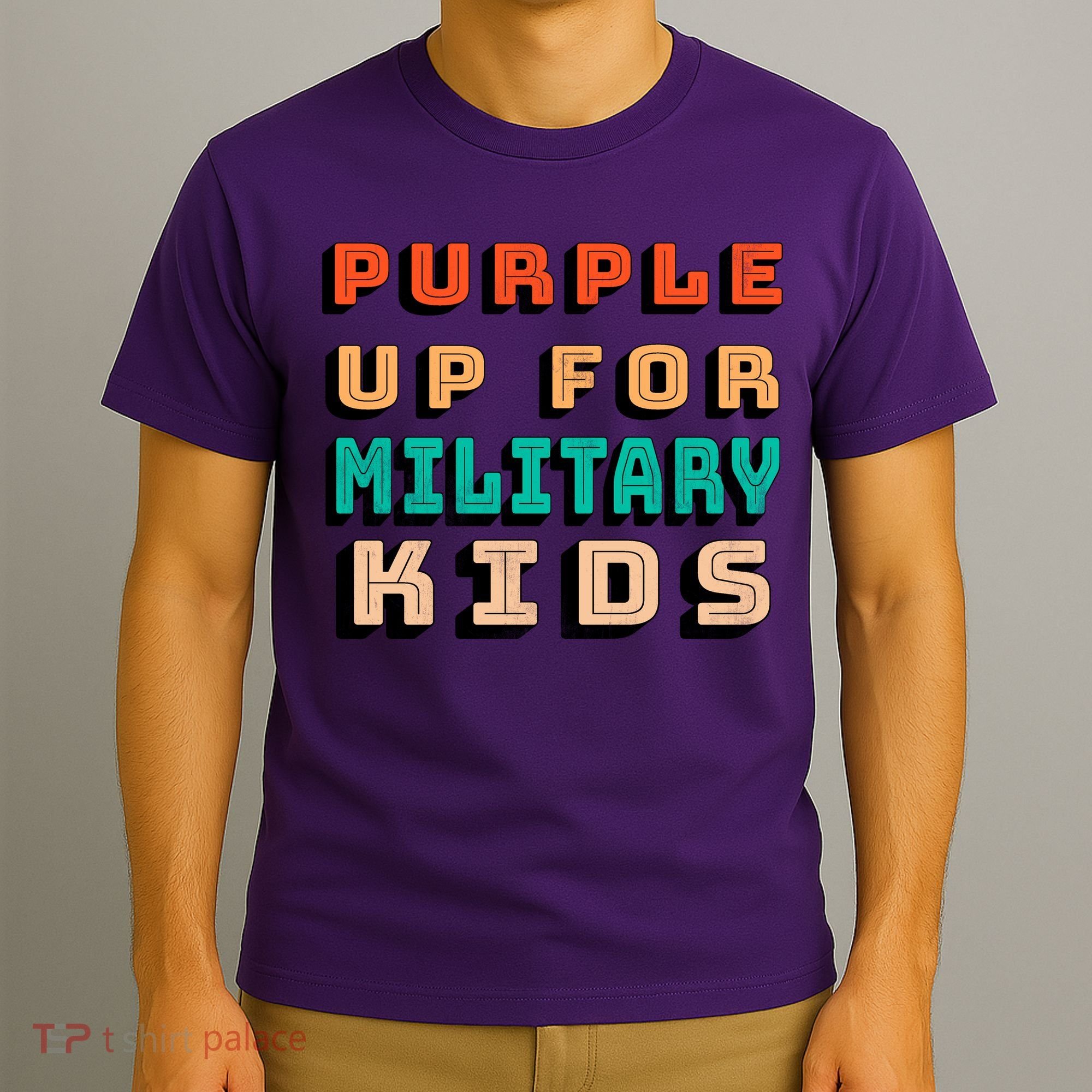 Purple Up For Military Kids Support T-Shirt