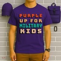 Purple Up For Military Kids Support T-Shirt thumb 6