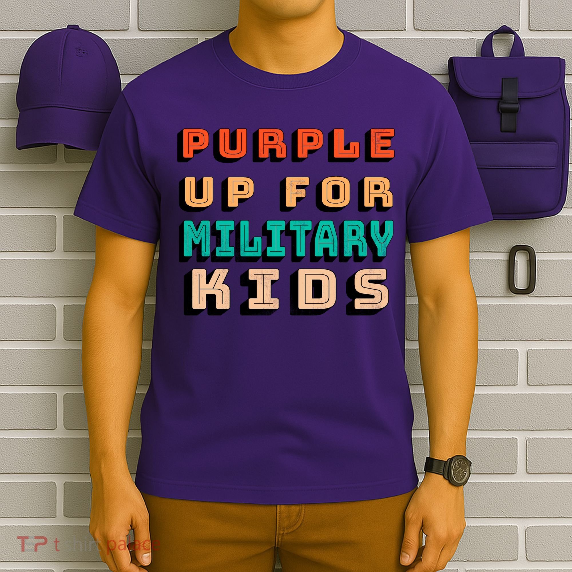Purple Up For Military Kids Support T-Shirt