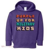 Purple Up For Military Kids Support Toddler Hoodie thumb 0