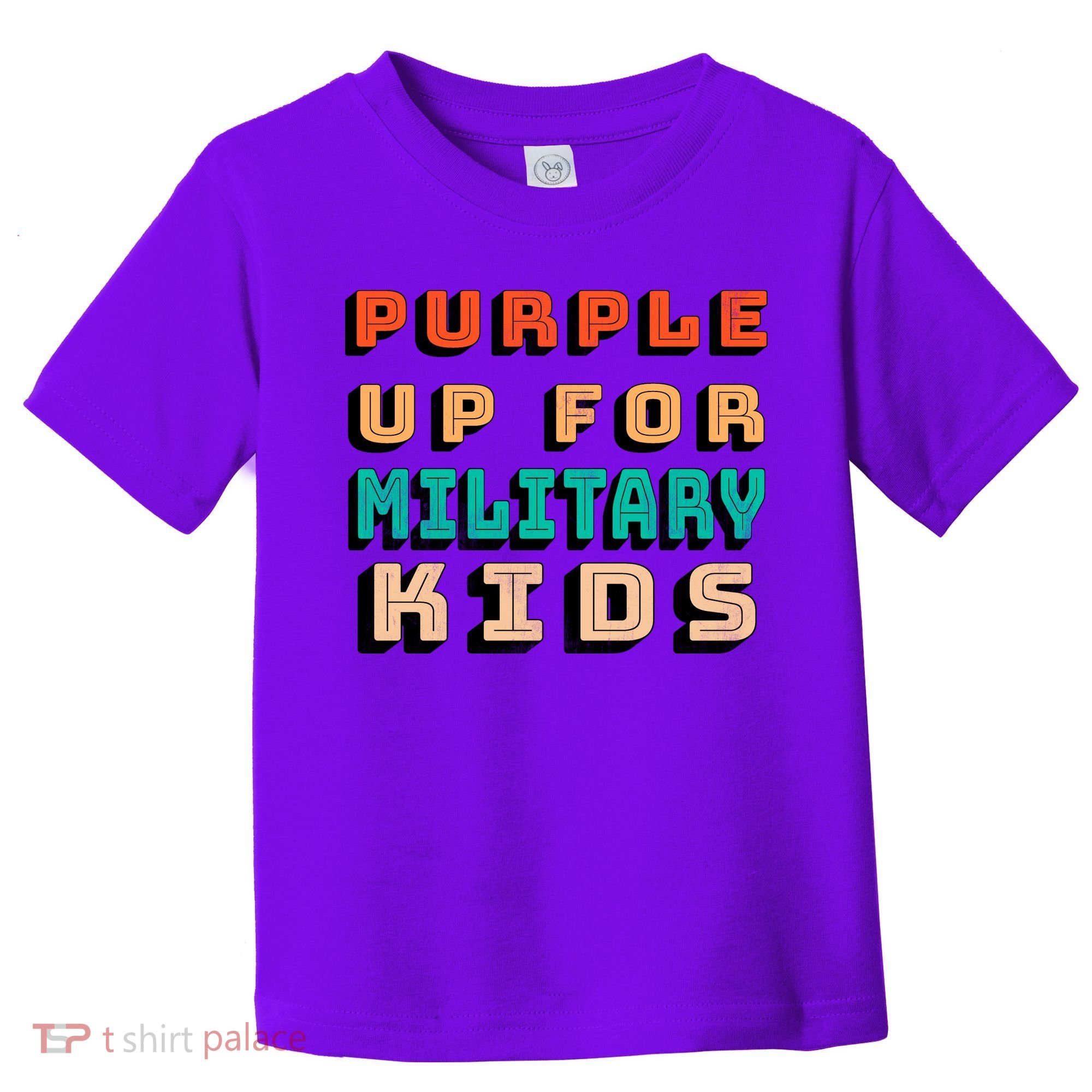Purple Up For Military Kids Support Toddler T-Shirt