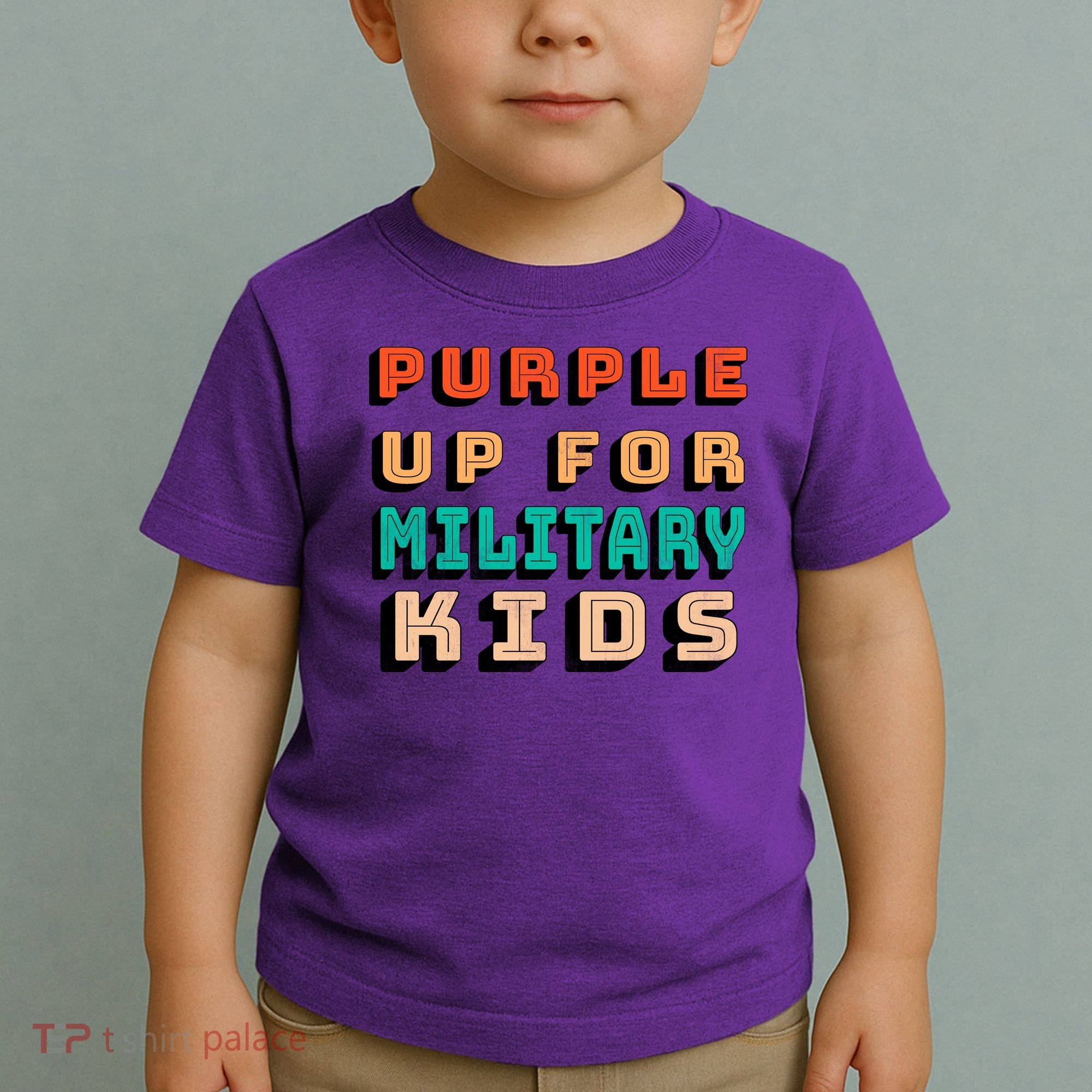 Purple Up For Military Kids Support Toddler T-Shirt