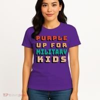 Purple Up For Military Kids Support Women's T-Shirt thumb 4
