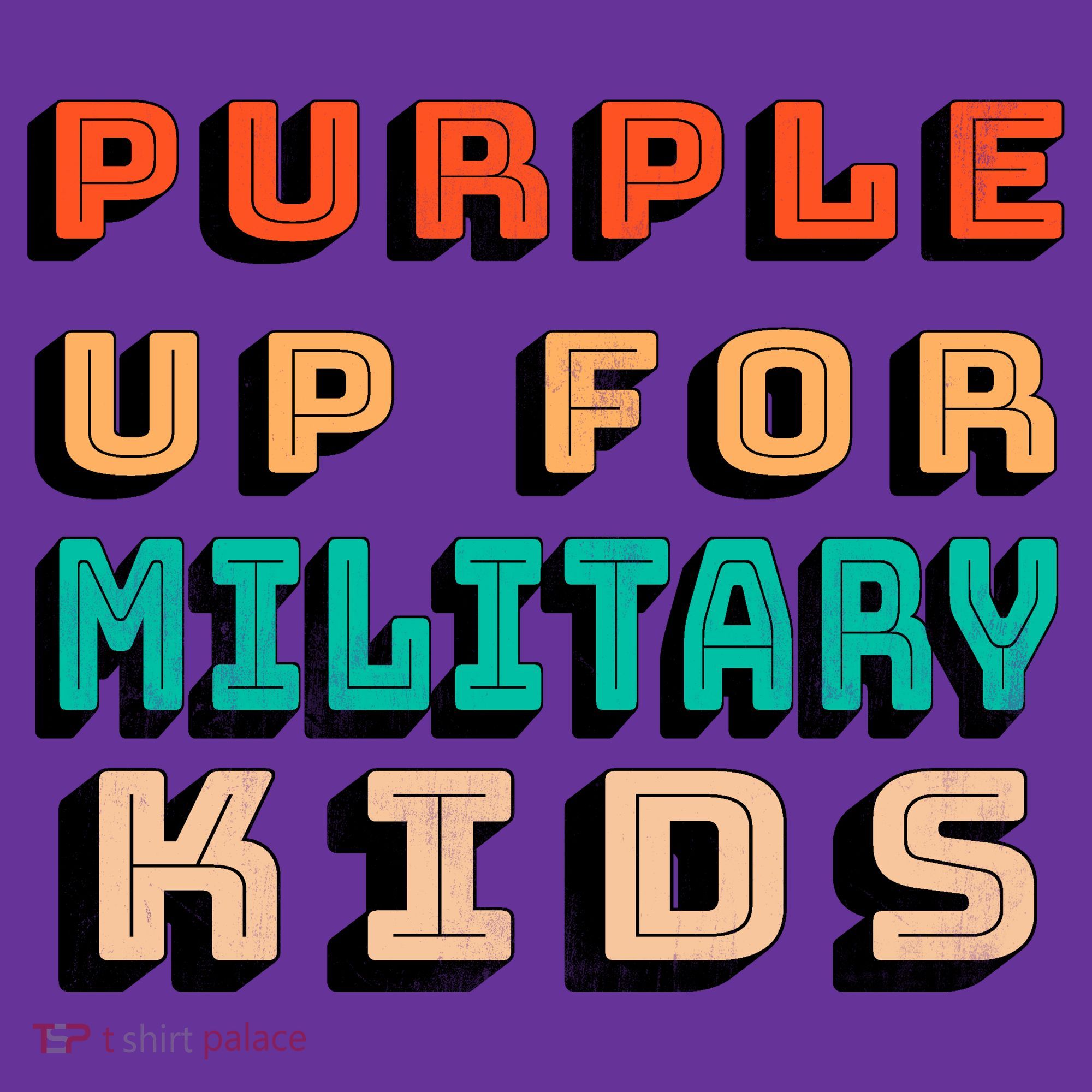 Purple Up For Military Kids Support Women's T-Shirt