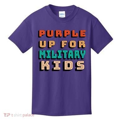 Purple Up For Military Kids Support Kids T-Shirt