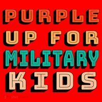 Purple Up For Military Kids Support Santa Hat thumb 1