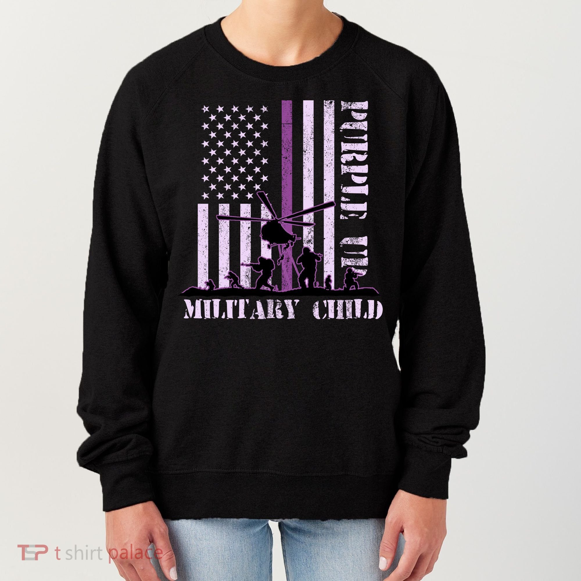 Purple Up Military Child Women's Sweatshirt