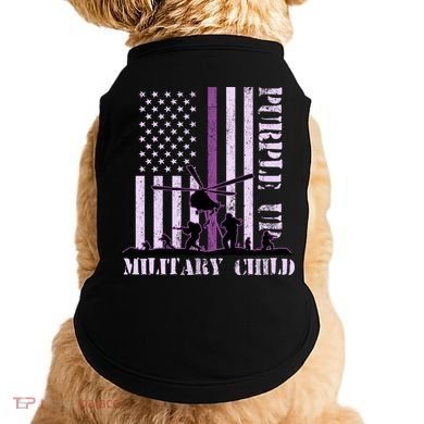 Purple Up Military Child Doggie Tank