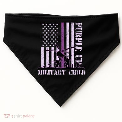 Purple Up Military Child USA-Made Doggie Bandana