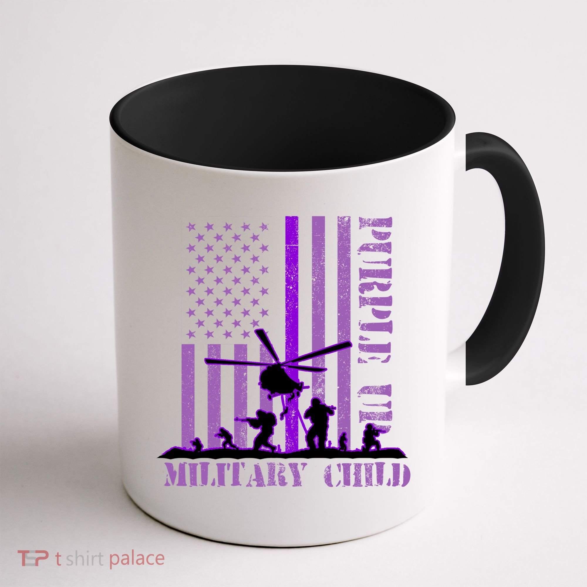 Purple Up Military Child Coffee Mug